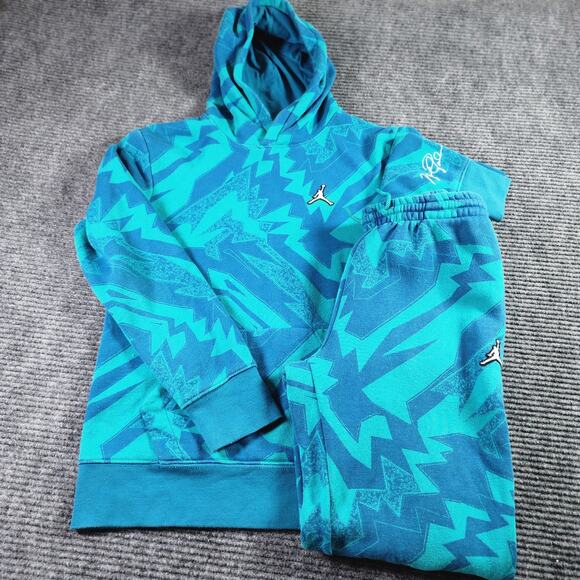 Jordan Other - Jordan Essential AOP Youth Large Fleece Pullover Hoodie and Drawstring Pants